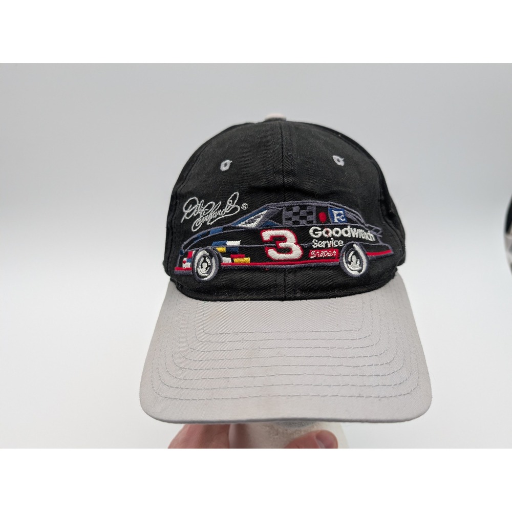 Dale Earnhardt NASCAR Hat Competitors Goodwrench Service Plus Snapback Black
